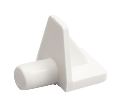 HYLLBÄRARE PLAST VIT 5 MM PLAN