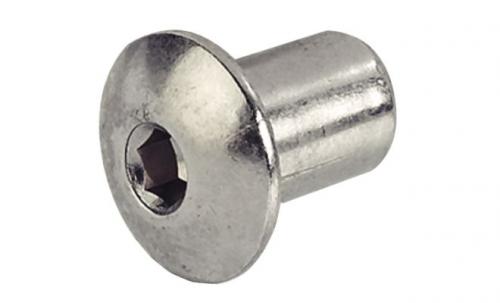 HYLSMUTTER 15 MM KULLRIG M6 FÖRMÄSSINGAD NV-4