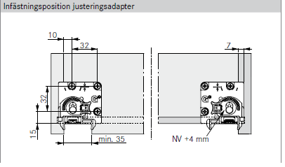 Grass Dynapro adapter höger