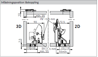 Grass Dynapro frontfäste höger 3D
