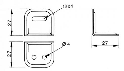 MÖBELVINKEL 502 FZB 27X27X30X1.2 FZB