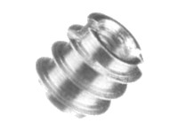 Rampa iskruvsmuff typ A M4 8x10mm mässing