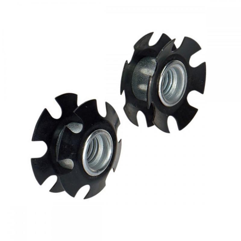 Gängad rörinsats M8 för runda rör - flera invändiga mått