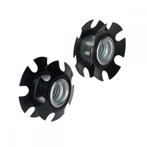 Gängad rörinsats M8 för runda rör - flera invändiga mått