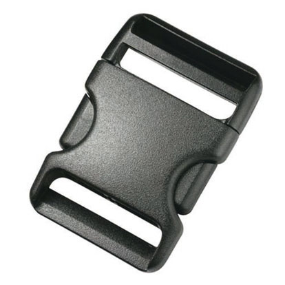 Spännband inkl. spänne - svart 25x1500mm