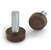 STÄLLBAR FOT M6 X 22 SVART D15 MM