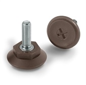 STÄLLBAR FOT M6 X 30 SVART D35