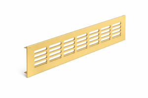 Ventilationsgaller 80 mm höjd guld - Finns i flera olika längder