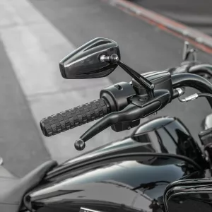 Arlen Ness Airtrax Grips for Harley TBW, Black