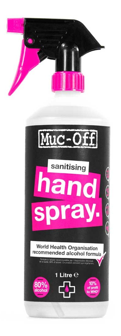 Muc-Off Antibacterial Sanitising Hand Spray, 750 ml