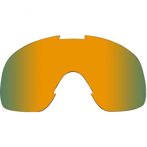 Biltwell Overland Goggle Lens, Lime/Brown Mirror