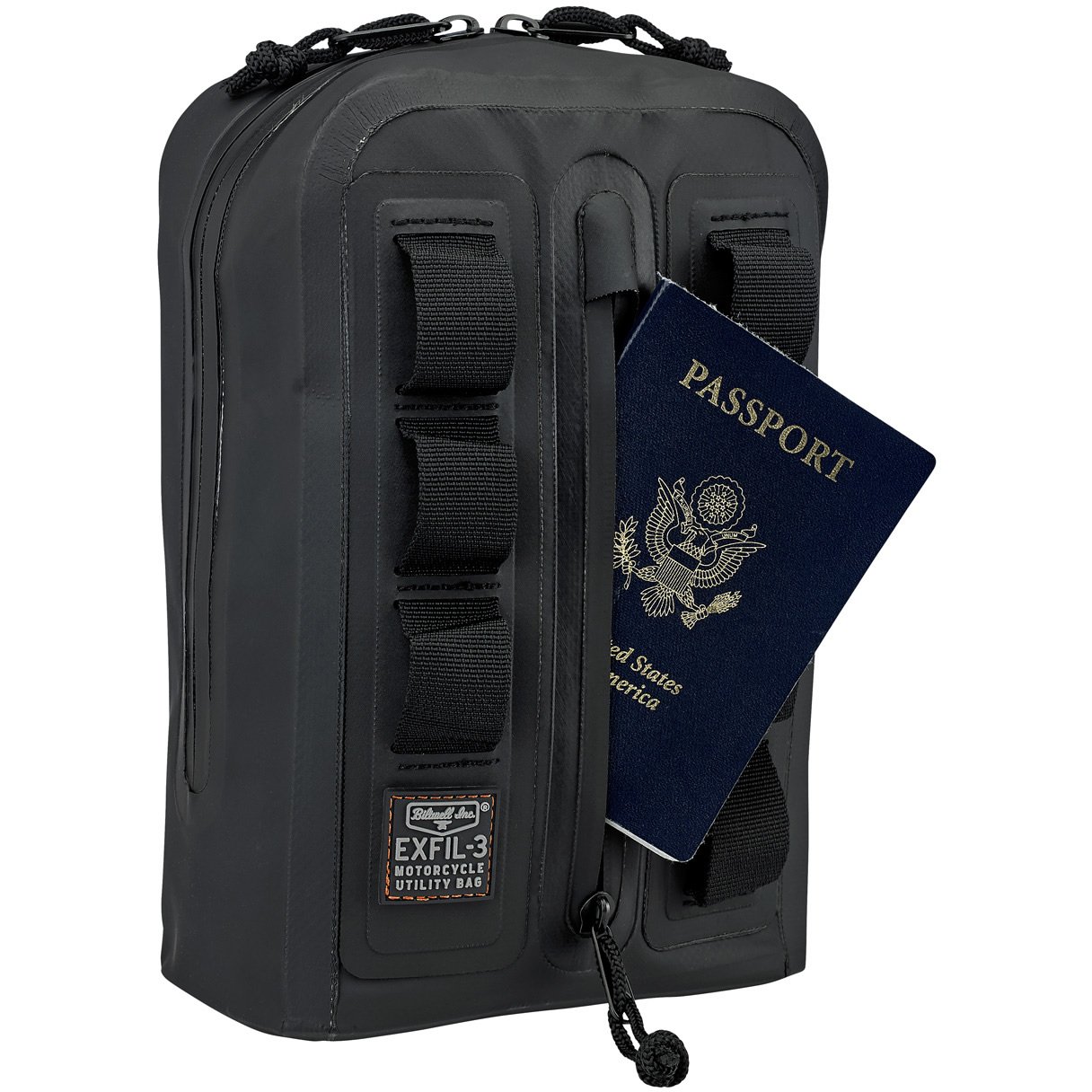 Biltwell Handlebar Bag EXFIL-3, Black