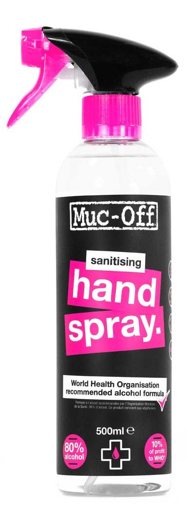 Muc-Off Antibacterial Sanitising Hand Spray, 500 ml