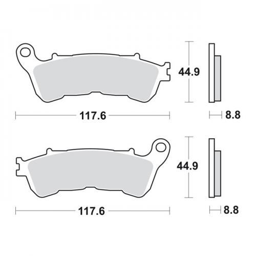 Sbs Brake Pads Street Carbon Tech, Front
