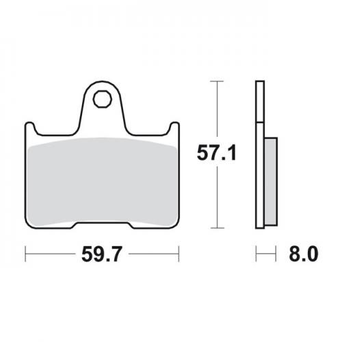 Sbs Brake Pads Street Excel, Rear
