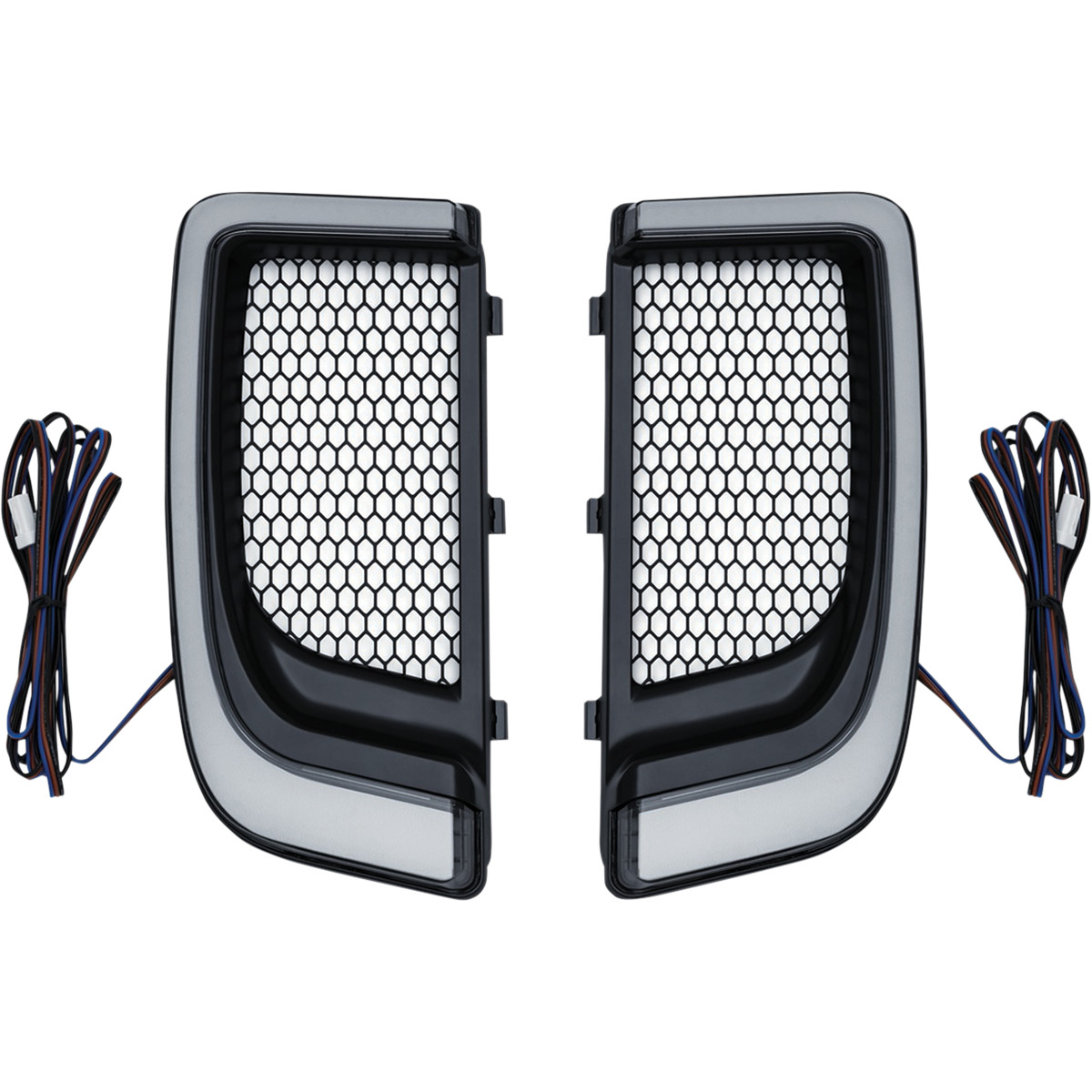 Kuryakyn Tracer LED Fairing Lower Grills for 14-UP H-D Touring