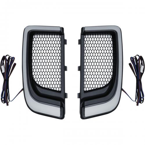 Kuryakyn Tracer LED Fairing Lower Grills till 14-Upp H-D Touring