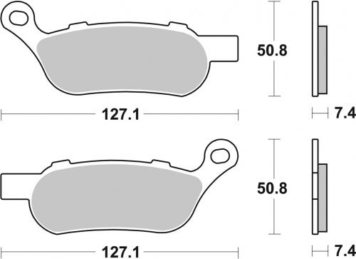 Sbs Brake Pads Street Excel Sinter, Rear
