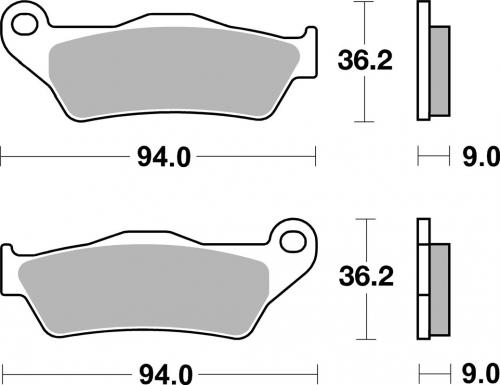 Sbs Brake Pads Street Carbon Tech, Front & Rear