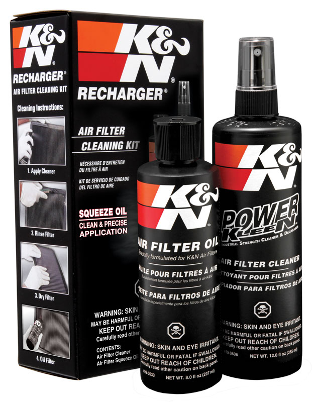 K&N Recharger Luftfilter Service Kit, Röd