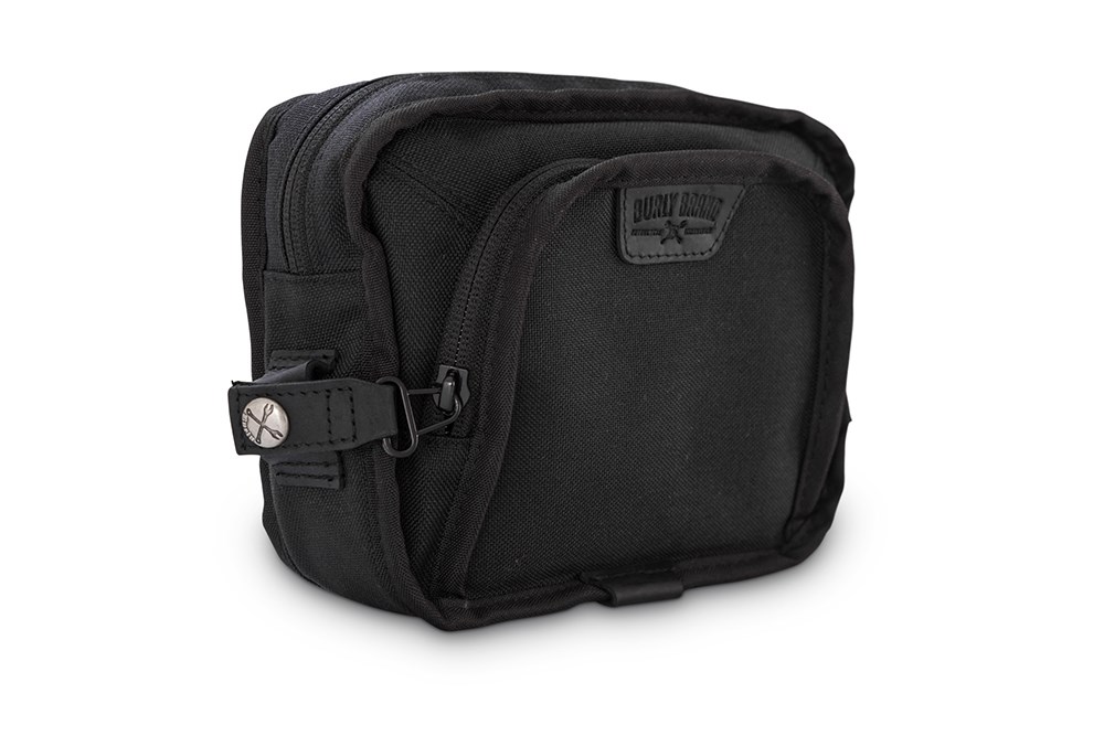 Burly Brand Handlebar Bag, Black