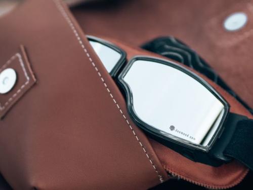 DeeMeeD 4 Season Goggle, Dark Brown Leather