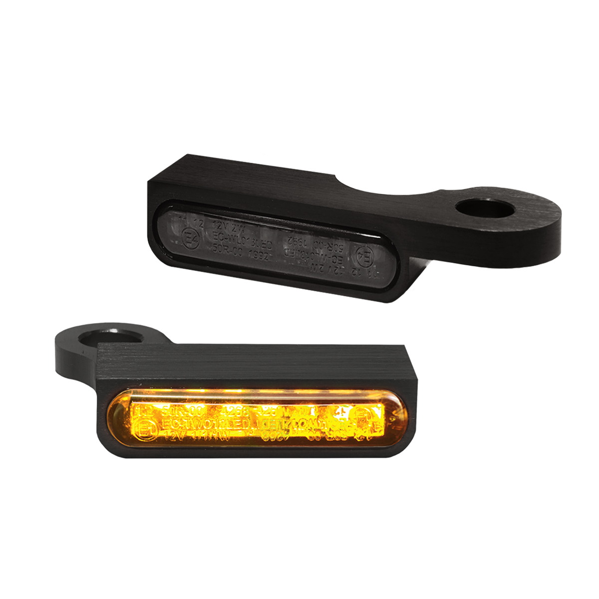 Heinz Bikes LED Framblinkers till 14-Upp Harley Sportster - Svart