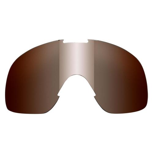 Biltwell Overland Goggle Lens, Chrome/Brown Mirror