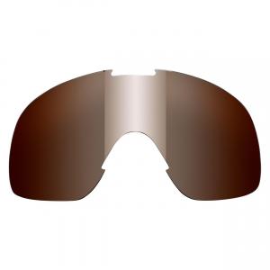 Biltwell Overland Goggle Lens, Chrome/Brown Mirror