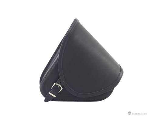 DeeMeeD Outsider Classic Swingarm Bag, Black/Black for HD Softail