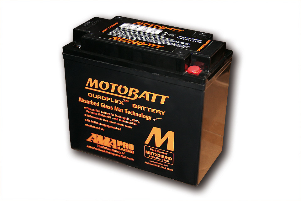 MOTOBATT battery MBTX20UHD, black housing, 4-ports