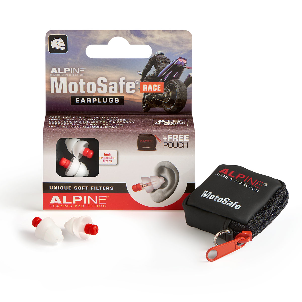 Alpine Motosafe Earplugs, Race