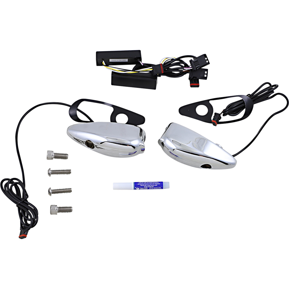 Custom Dynamics ProBeam LED Front Turn Signals for 15-Up HD Road Glide, Chrome