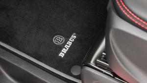 Brabus Mattsats svart velour med Brabus logo Nubuk kantsömnad Mercedes V Class