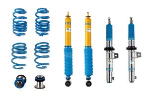 Bilstein B16 ställbart chassi justerbart i höjd samt tryck  48-230032  Seat Leon 5F1 Sedan 2.0 Cupra Framaxelvikt 1090kg  Stel bakaxel 50mm fjäderben