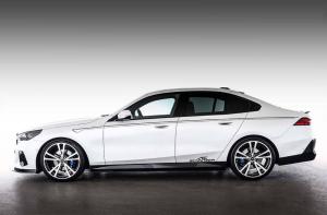 AC Schnitzer Stripes vänster höger sida Silver BMW 5 Serie G60 Sedan G61 Touring