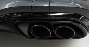 Brabus Slutrör svart krom W206