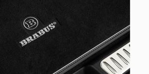 Brabus Velour matta svart med Brabus logo SA287