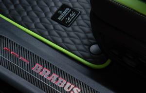 BRABUS Porsche Mattsats 4 st Gigant svart med röda sömmar