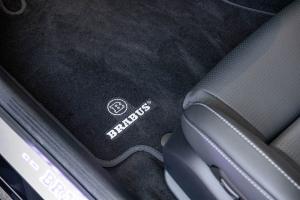 BRABUS Porsche Mattsats 4 st Gigant svart med röda sömmar