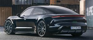 BRABUS Porsche Taycan Turbo S, diffusor insats carbon glossy