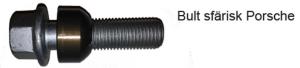 HR-1454406 H&R hjulbult M14x1,5 sfärisk 14mm säte rörlig aluminium kona Porsche Taycan Silver, Längd 44/29mm