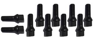 Bultpaket koniska svarta 10 st