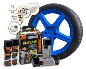 Spray Film NEON 4 pc. Set, blue