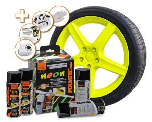 Spray Film NEON 4 pc. Set, yellow