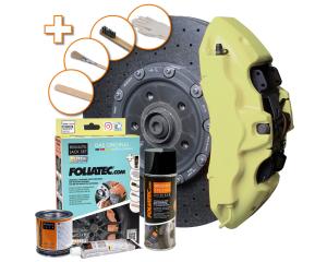 Bromsoksfärg Foliatec komplett paket Creamy vanilj