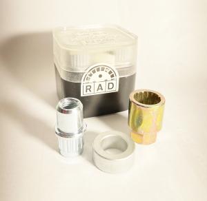 RAD Låsmutter RAD-1250015 Låsmutter M12x1.5 Konisk Silver Jaguar