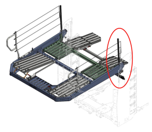 Stolpe reling bakre takhylla CLX