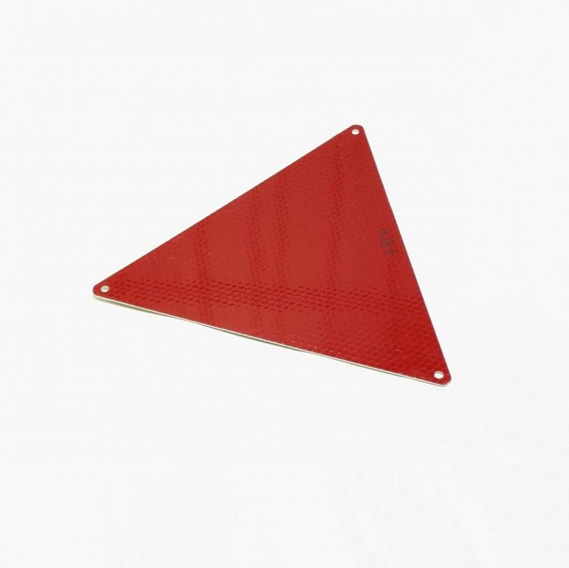 Reflex triangel aluminium röd