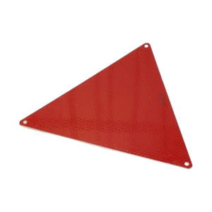 Reflex triangel aluminium röd